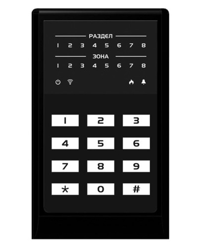 МИРАЖ-КД-04 (black). Кнопочная кодовая панель. Стелс НПП в Реутове